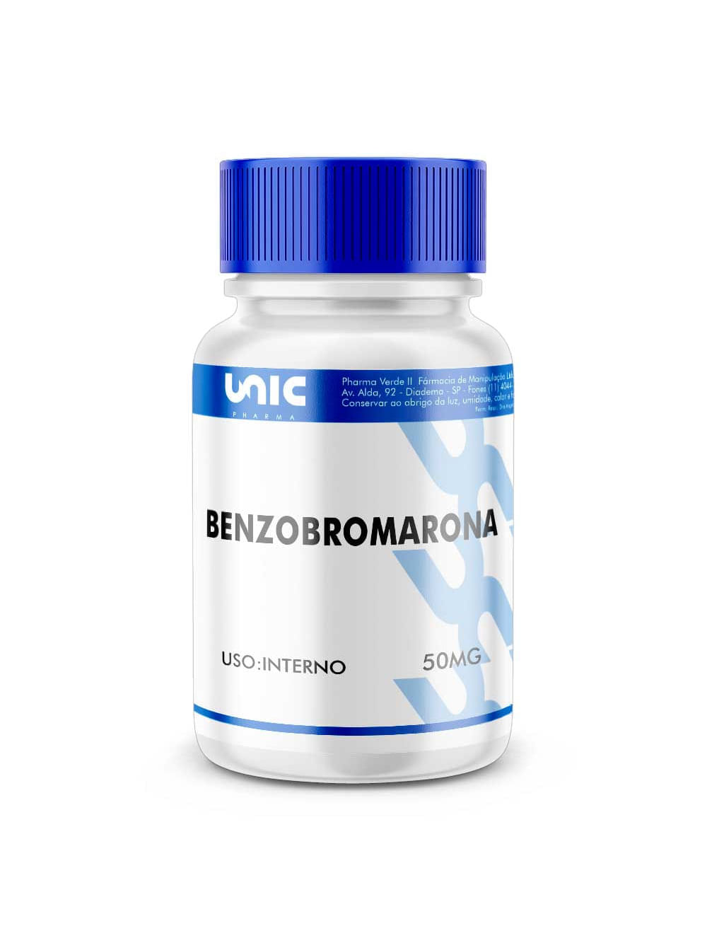 Benzobromarona 50mg 60 Cápsulas - Unicpharma