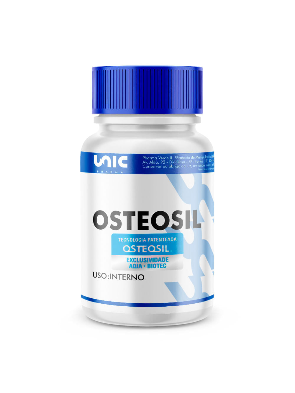 Osteosil 200mg 60 Cápsulas Silício Orgânico Unicpharma