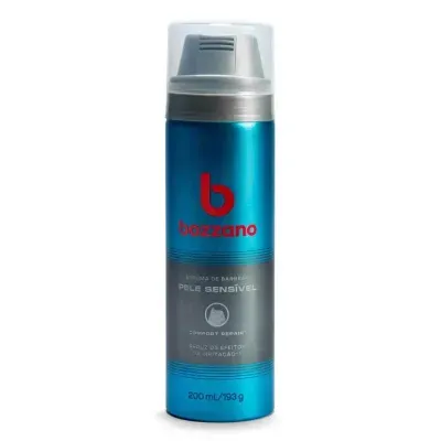Espuma de Barbear Bozzano Pele Sensível - 200ml