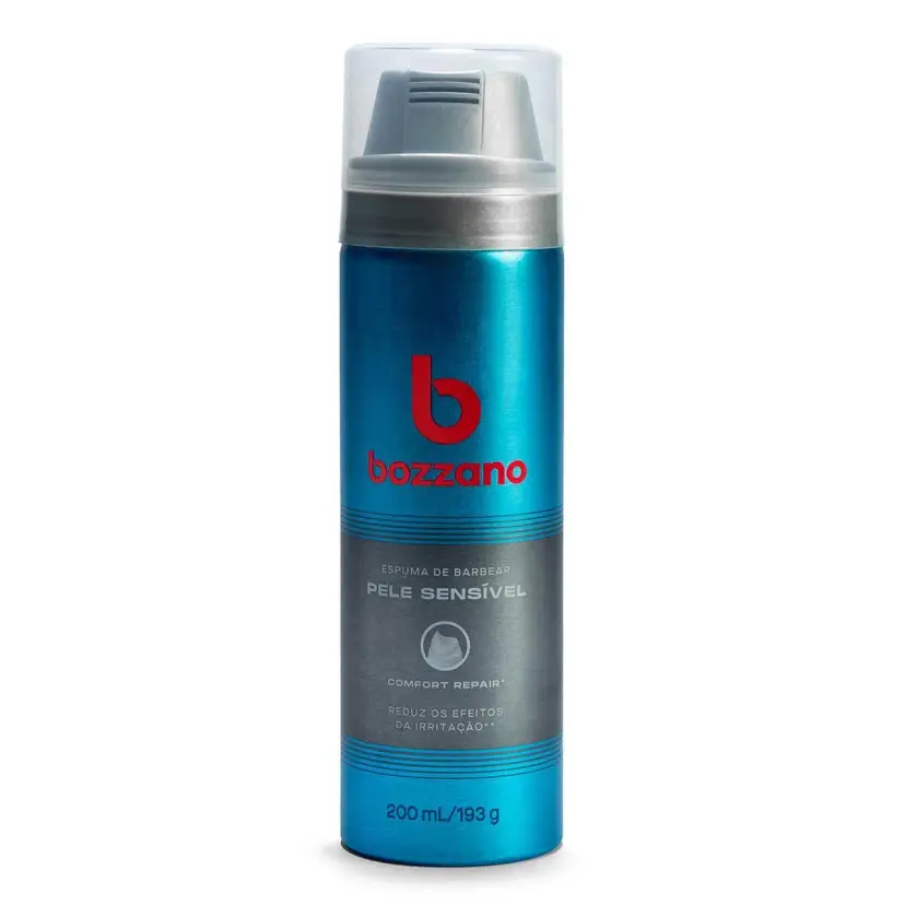 Espuma de Barbear Bozzano Pele Sensível - 200ml