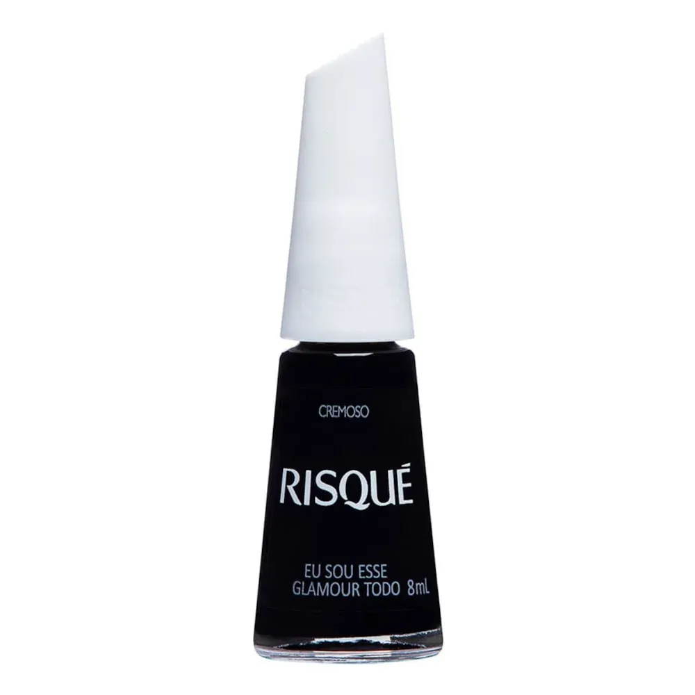 Esmalte Risqué Cremoso Eu Sou Esse Glamour Todo Preto 8ml