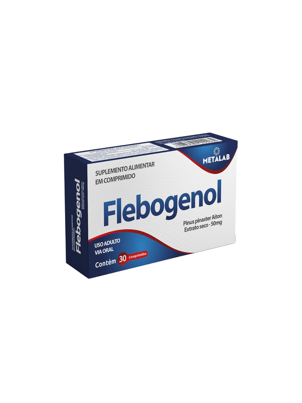 Suplemento Antioxidante Flebogenol 50mg Melasma 30 Comprimidos Metalab