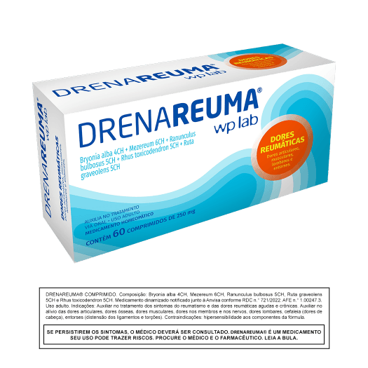 WP Lab Drenareuma 250 mg caixa com 60 comprimidos