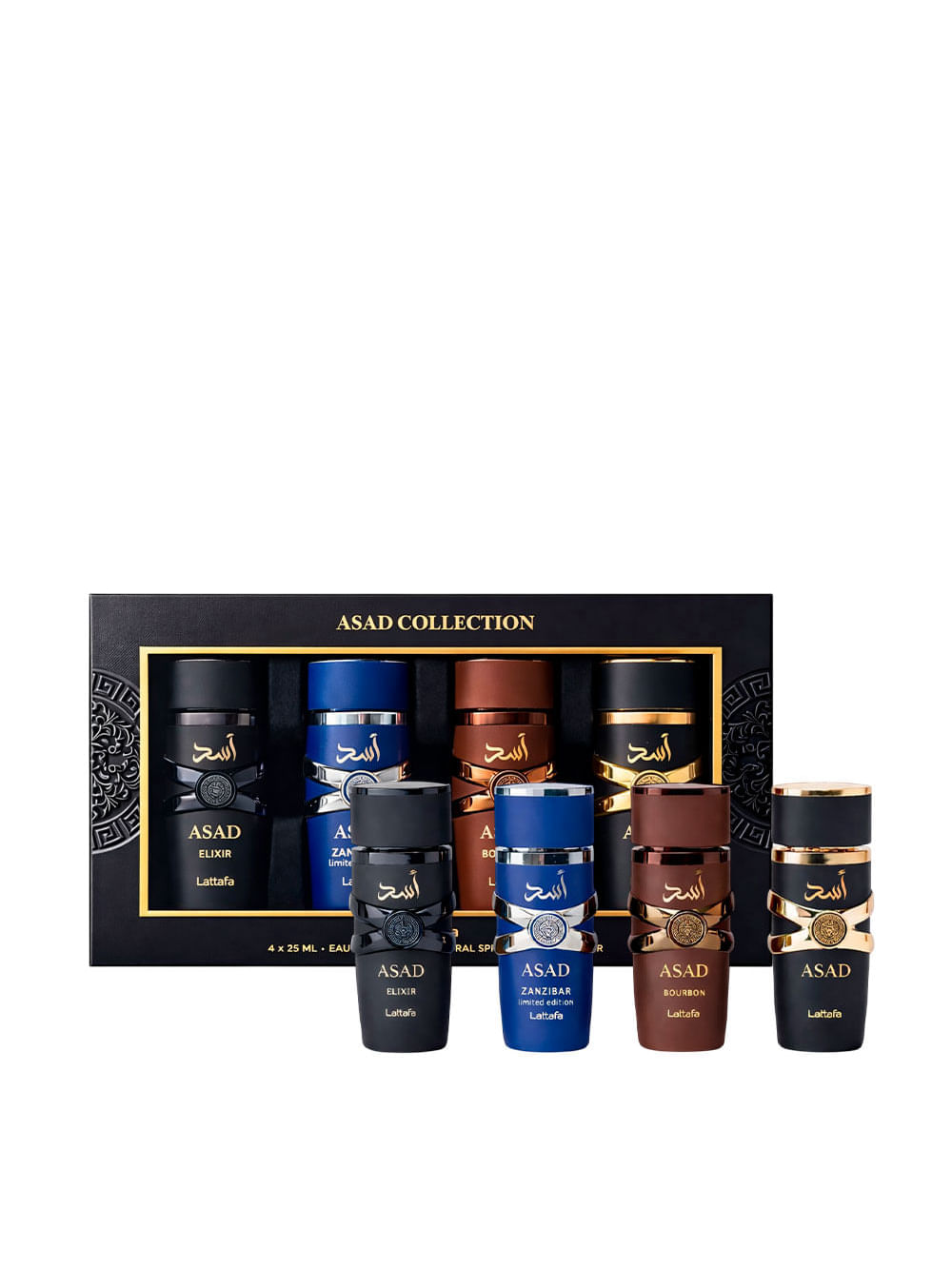 Kit Asad Collection EDP Masculino 4x25ml Lattafa Perfumes