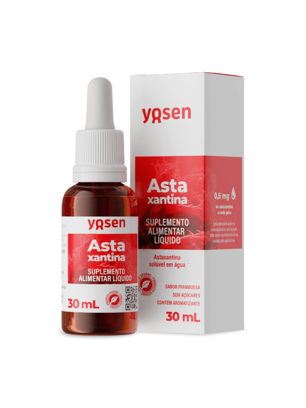 Antioxidante Astaxantina Ydrosolv Gotas Vegano 30ml Miligrama