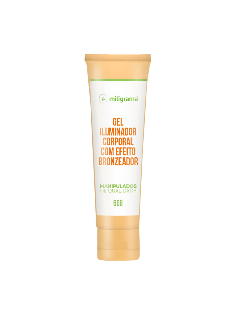 Autobronzeador Gel Iluminador Corporal Miligrama 60g Toque Seco e Hidratante