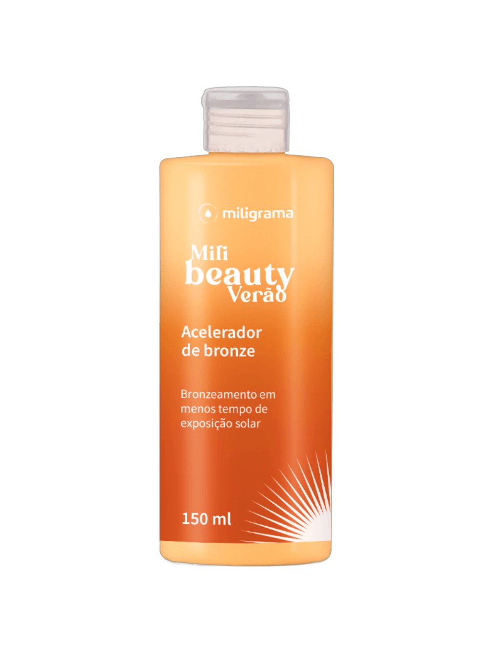 Acelerador de Bronzeado Miligrama 150ml Óleo Spray Hidratante e Antioxidante