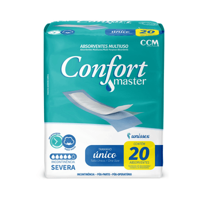 Absorvente Pós-Parto e Operatório sem Abas Confort Master - 20 Unidades