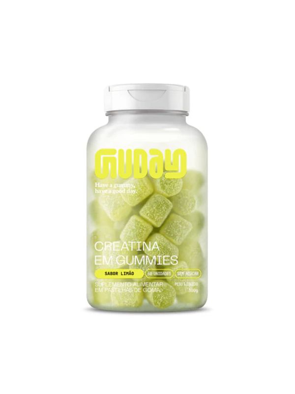 Creatina em Gomas Limão 60 Unidades Guday