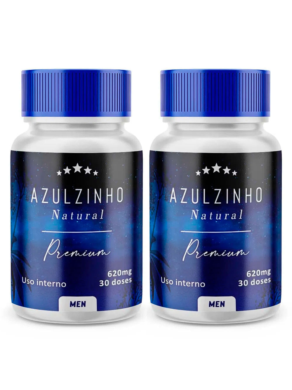Kit 2 Frascos De Azulzinho Natural - 30 Doses Cada