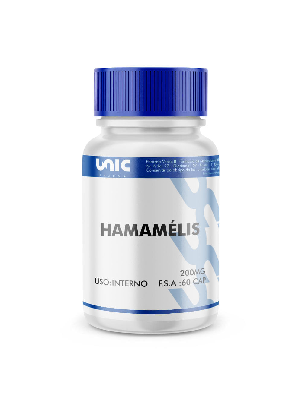 Hamamélis 200Mg - 60 Cápsulas