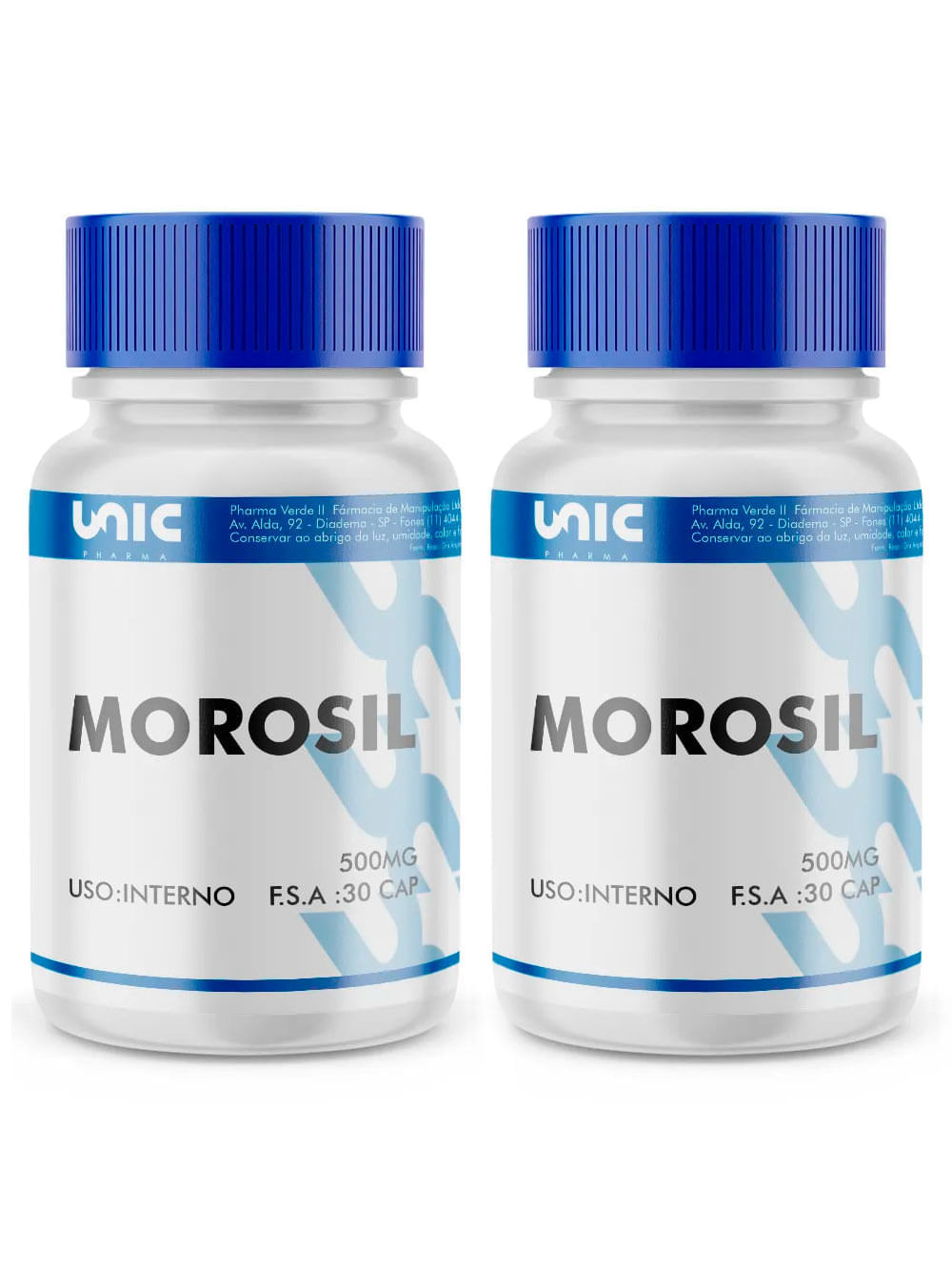 Kit 2 Frascos De Morosil 500Mg 30 Caps