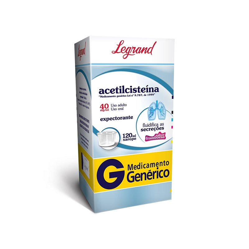 Acetilcisteína 40mg EMS Genérico 120ml Xarope