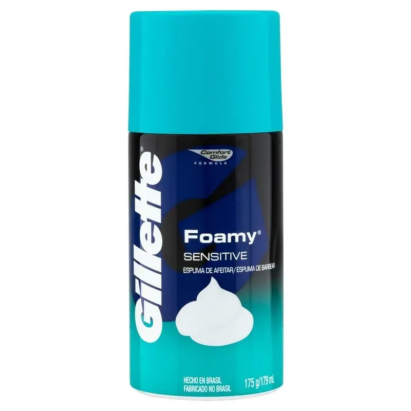 Espuma de Barbear Foamy Sensi 175g Gillette