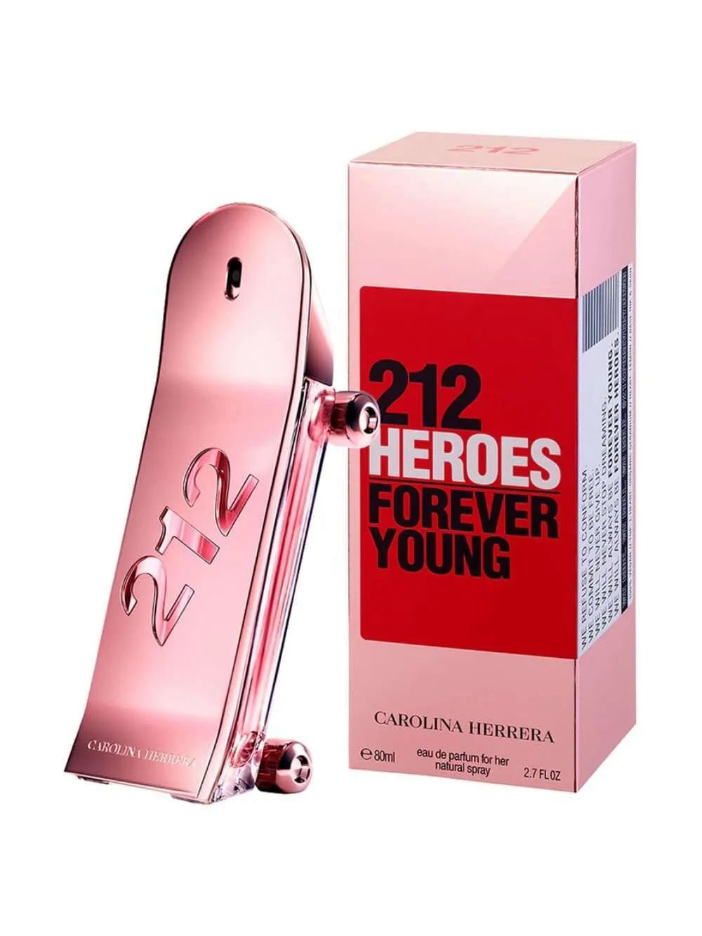212 Heroes For Her Carolina Herrera Eau De Parfum Feminino 80 ml