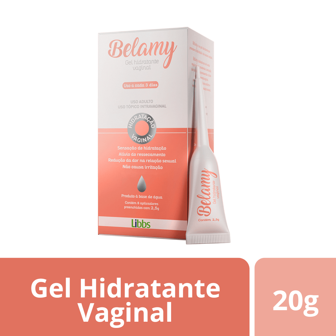 Belamy Gel Hidratante Vaginal 2,5g Libbs 8 aplicadores