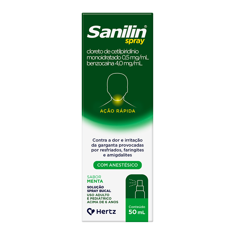 Sanilin 0,5Mg + 4Mg Solução Spray 50Ml - Kley Hertz