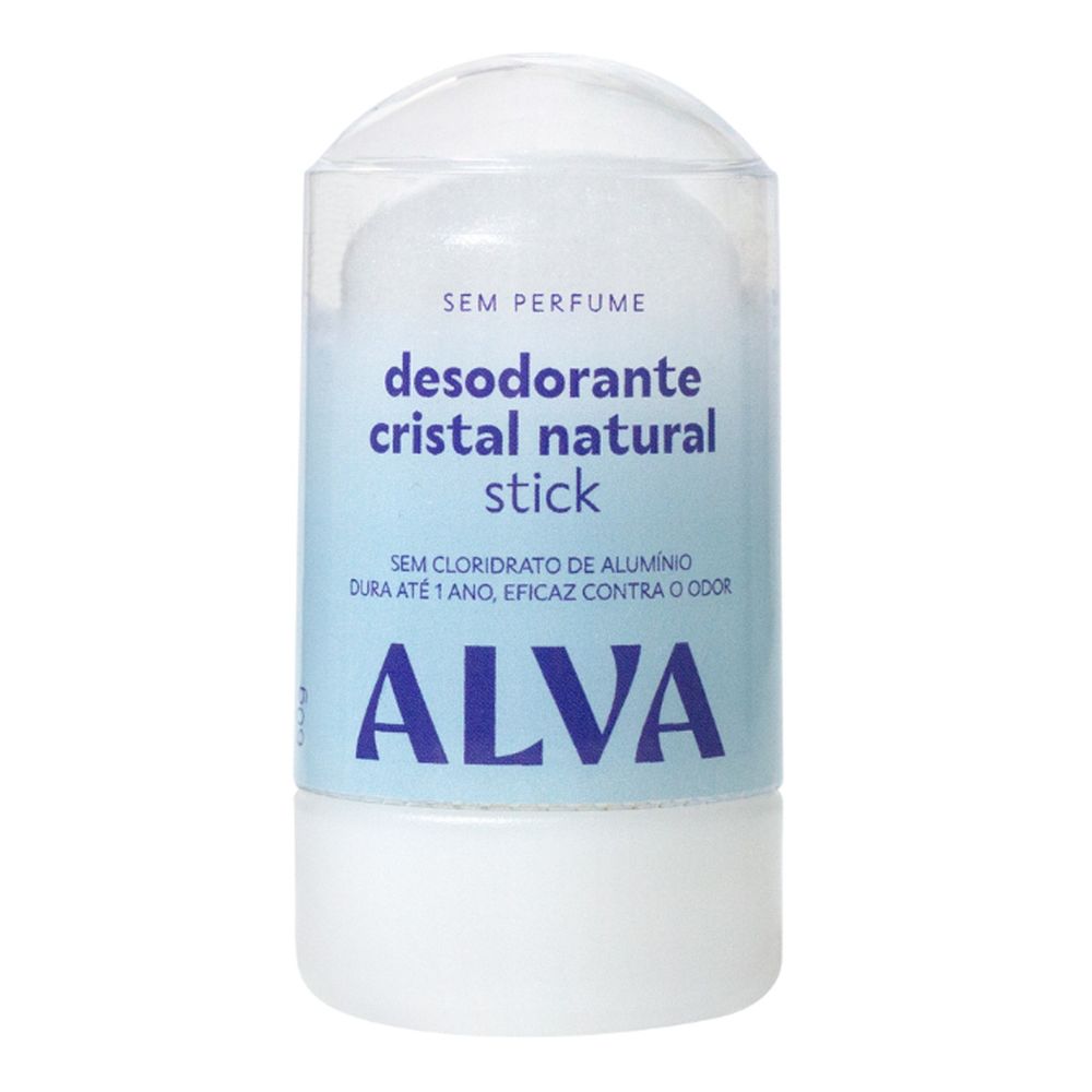Desodorante Alva Kristall Deo Stick Sensitive 60g Natural Sem Perfume