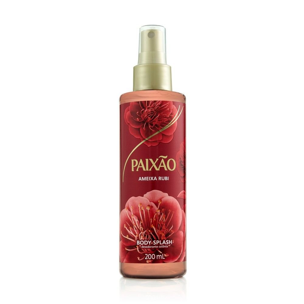 Body Splash Desodorante Colônia Ameixa Rubi Paixão - 200ml