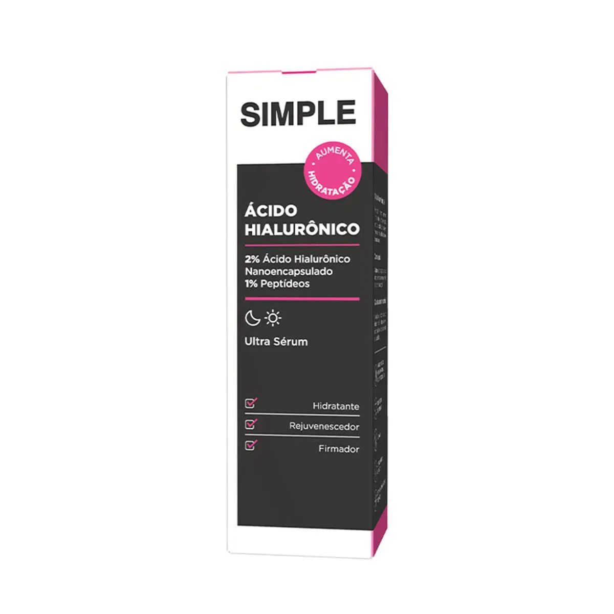 Simple Organic Ultra Sérum Facial Ácido Hialurônico - 30ml