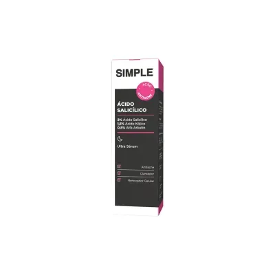 Simple Organic Ultra Sérum Facial Ácido Salicílico - 30ml