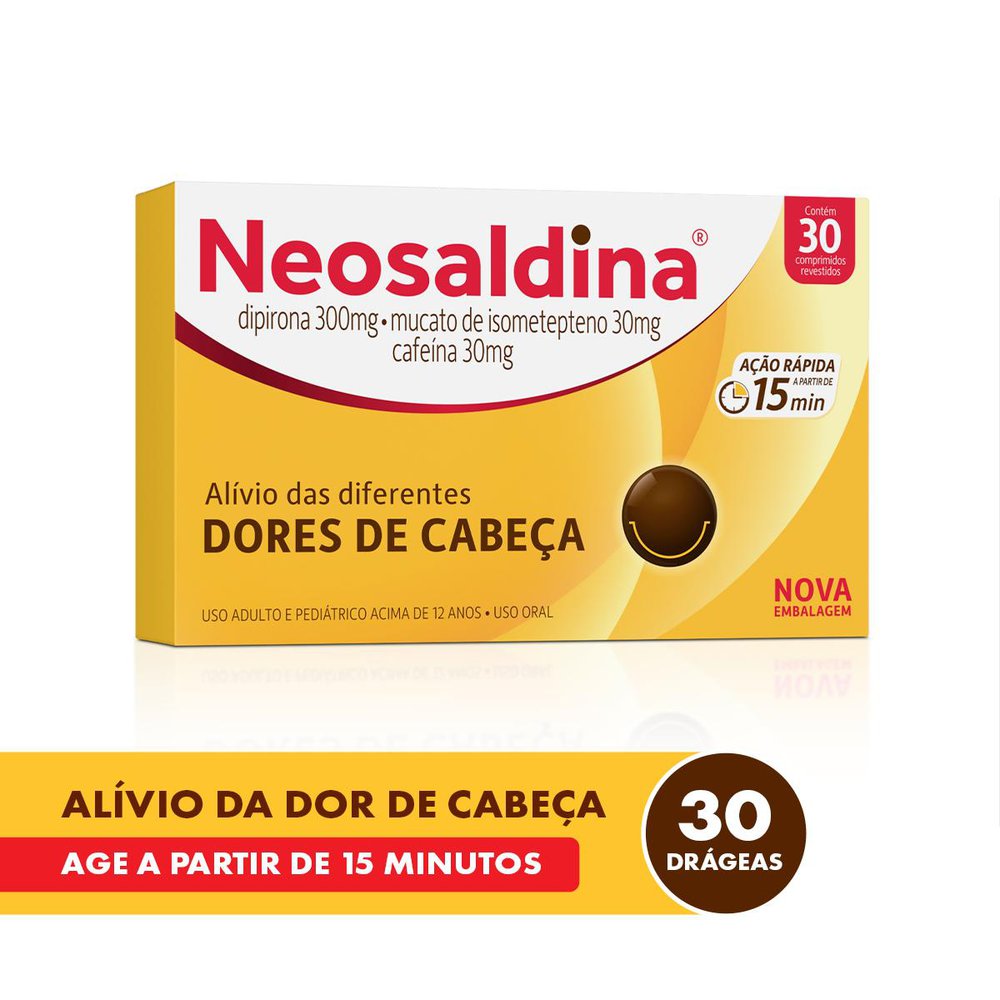 Neosaldina Analgésico - 30 Drágeas
