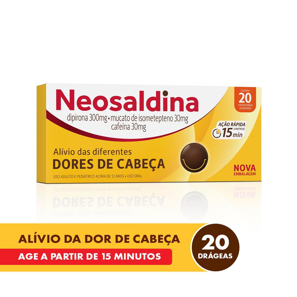 Neosaldina Analgésico - 20 Drágeas