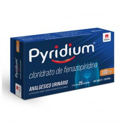 Pyridium 100mg Adium 25 Drágeas