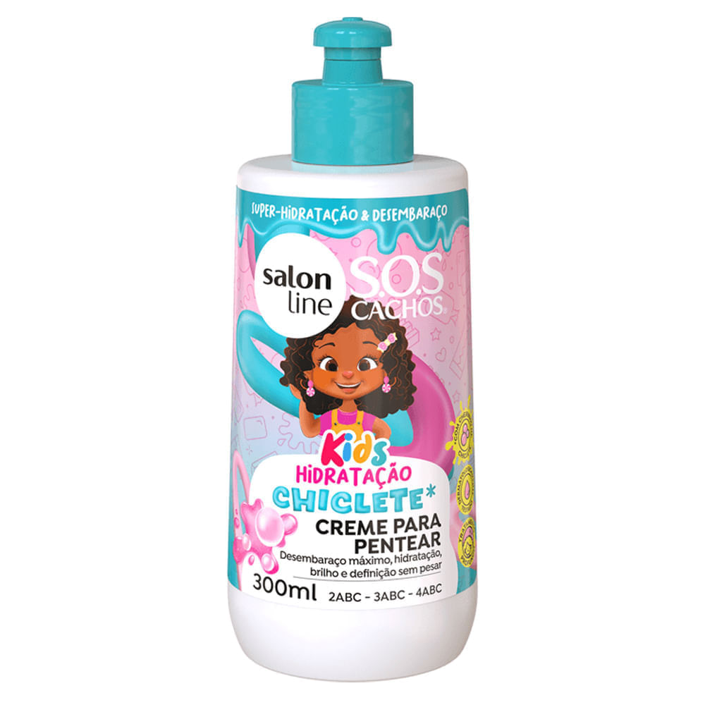Creme para Pentear Salon Line SOS Cachos Chiclete 300ml - Salon Line