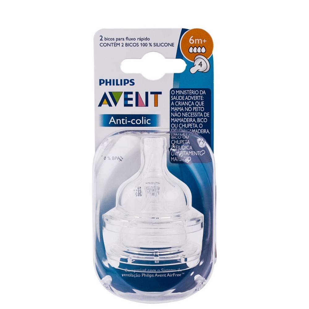 Bico de Mamadeira Avent 2 Unidades - Philips Avent