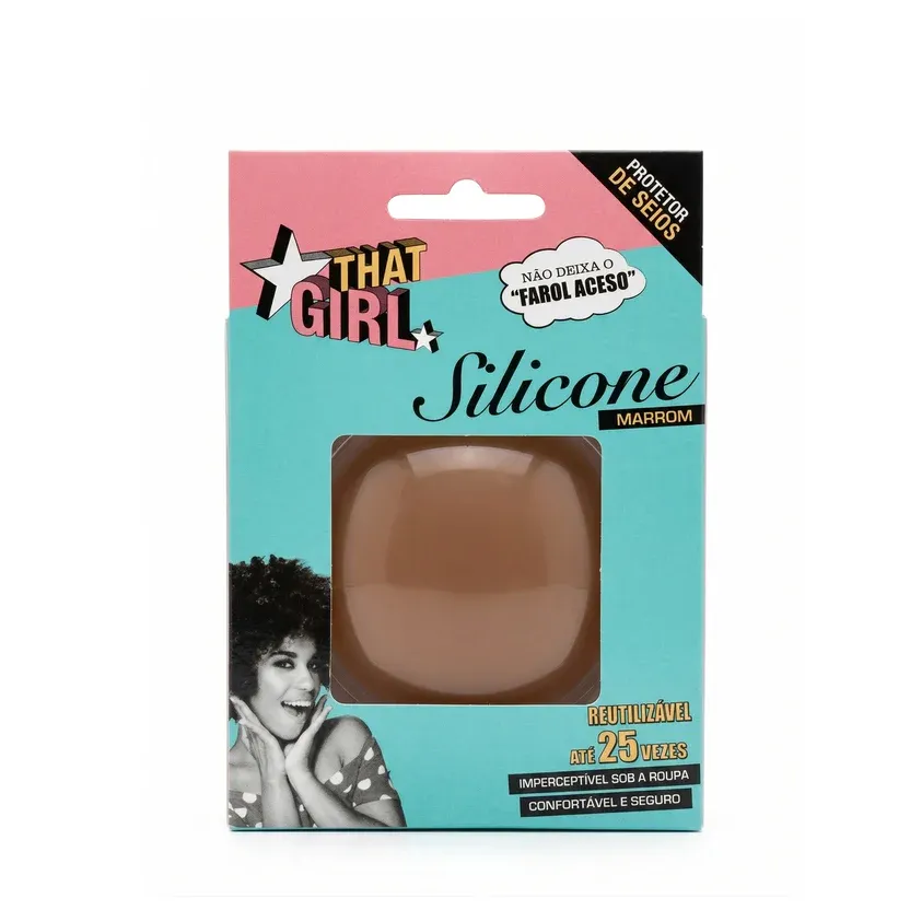 Adesivo de Silicone para Seios Pele Negra 1 Par That Girl