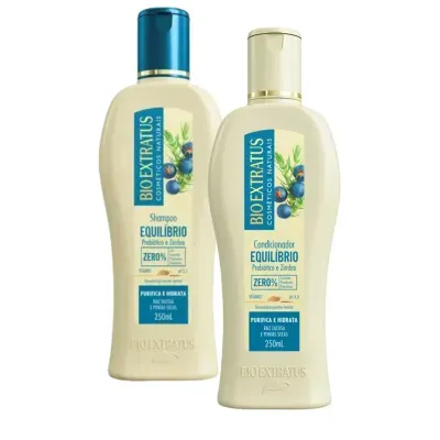Kit Shampoo 250ml e Condicionador 150ml - Bio Extratus
