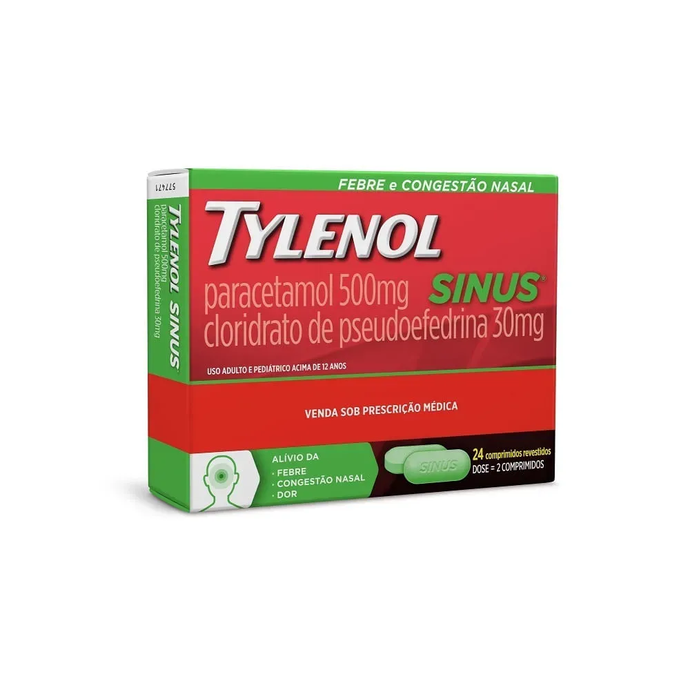 Antialergico Tylenol Sinus 24 Comprimidos - Tylenol