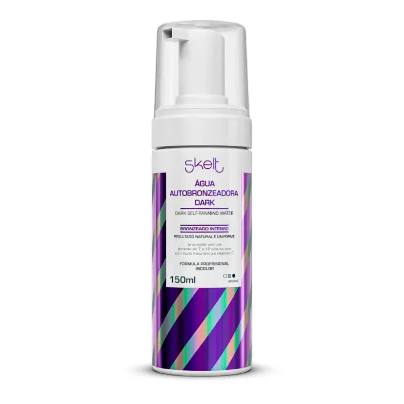 Água Autobronzeadora Skelt Dark Espuma 150ml