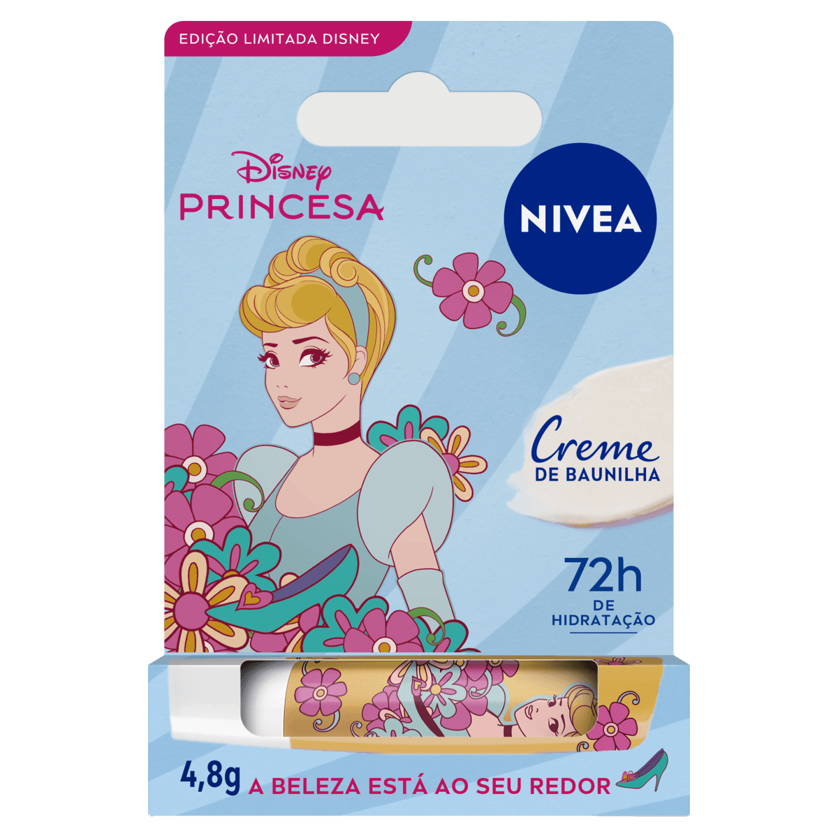 Hidratante Labial Nivea Kids Cinderela Baunilha 4,8g