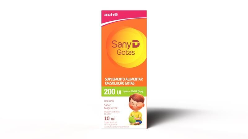 Suplemento Alimentar Sany D 200UI Gotas Maçã Verde - 10ml